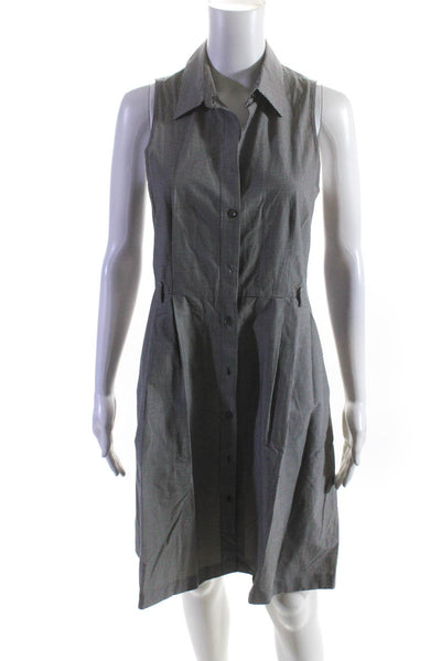 Hatch Women's Collar Long Sleeves Polka Dot Midi Dress Mauve Size 2