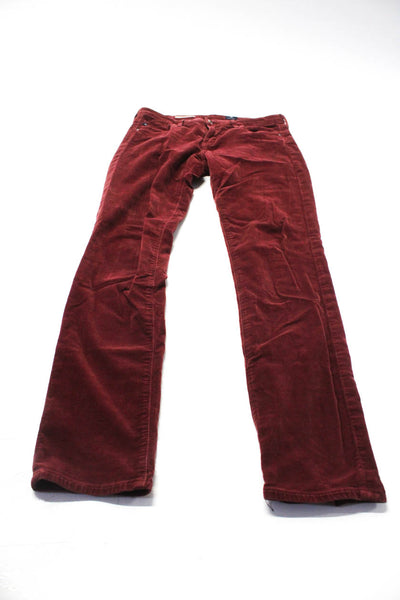 Vince Women's Five Pockets Straight Leg Corduroy Pant Green Size 6 Lot 2