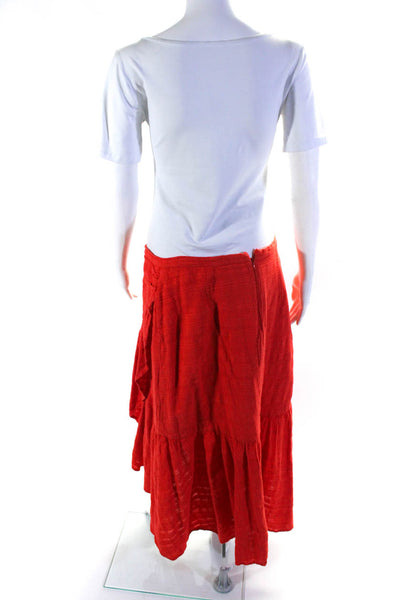 Love, Whit by Whitney Port Womens Red Ruffle Skirt Red Size 4 13462620