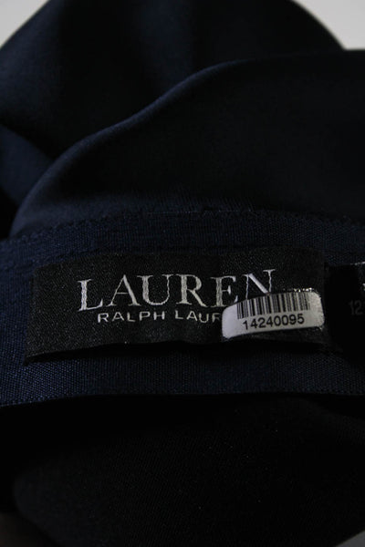 Lauren Ralph Lauren Womens Navy Charmeuse Skirt Blue Size 8 14240106