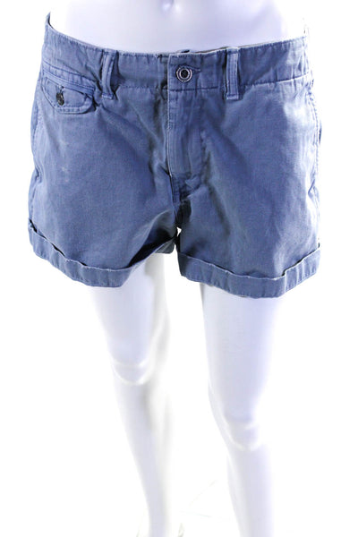 Polo Ralph Lauren Womens Carson Blue Montauk Chino Shorts Blue Size 8 13595630