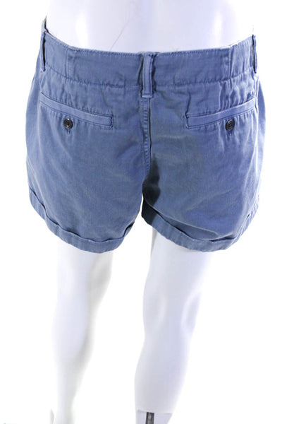 Polo Ralph Lauren Womens Carson Blue Montauk Chino Shorts Blue Size 8 13595630