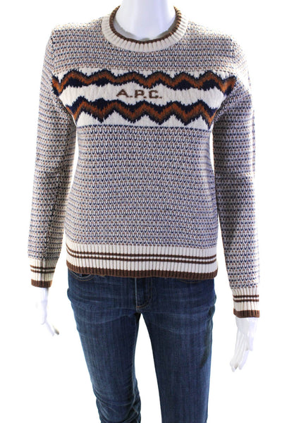A.P.C. Womens Pull Adele Sweater Multicolored Size 10 14136370