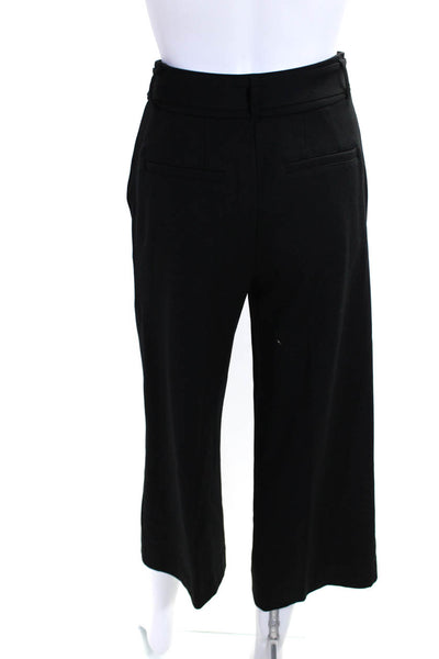 Lauren Ralph Lauren Womens High Rise Belted Pleated Cropped Pants Black Size XS