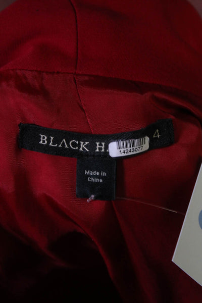 Black Halo Womens Red Bjorn Blazer Red Size 4 14243077