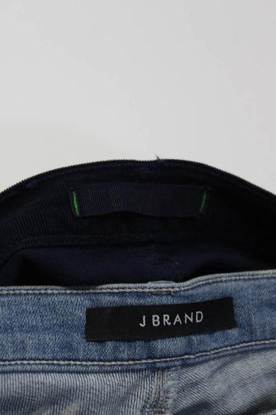 J Brand Women's Midrise Five Pockets Bootcut Pant Navy Blue Size 30 Lot 2