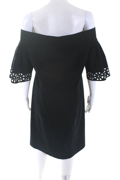 La Petite Robe di Chiara Boni Womens Off The Shoulder Dress Black Size EUR 48