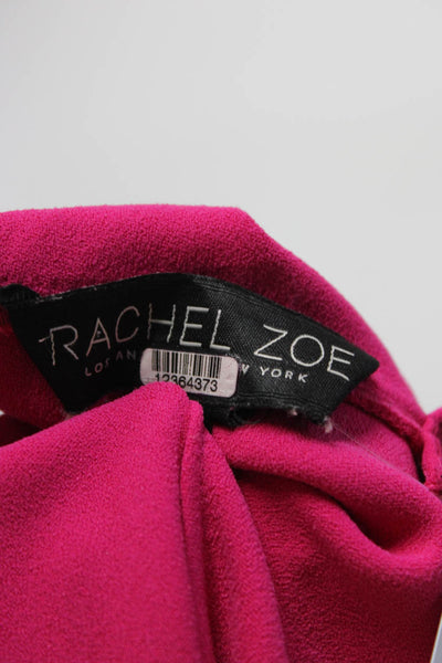 Rachel Zoe Womens Pink Ruffle Romper Pink Size 2 12364373