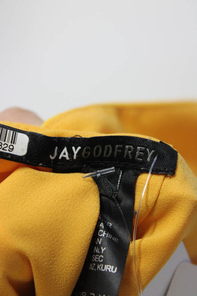 Jay Godfrey Womens Oconnor Romper Yellow Size 10 12368329