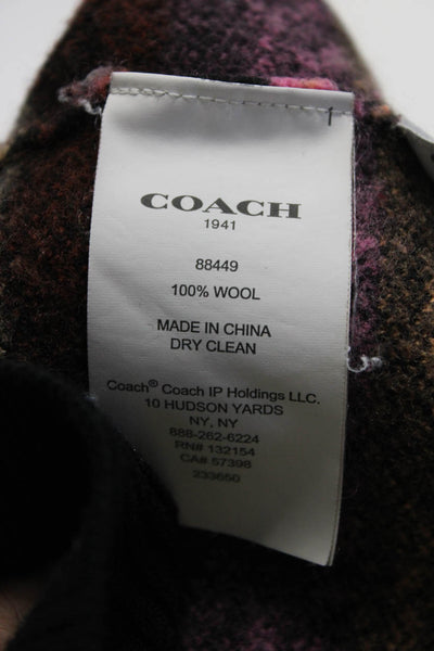 Coach Womens Rainbow Horse And Carriage Sweater Black Size 10 13420215
