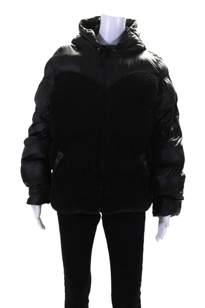 Hunter Womens Hero Puffer Coat Black Size 12 13141167