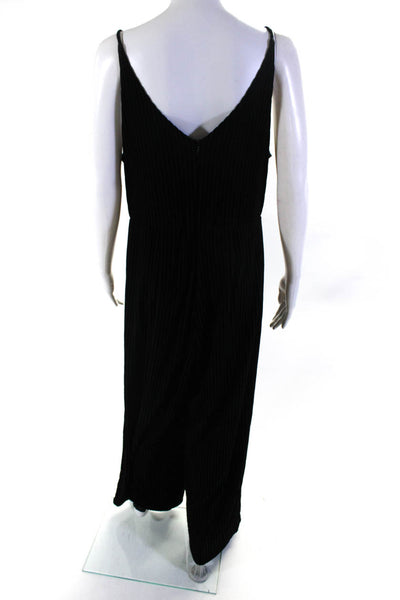 Slate & Willow Womens Velvet Burnout Jumpsuit Black Size 12 13213739