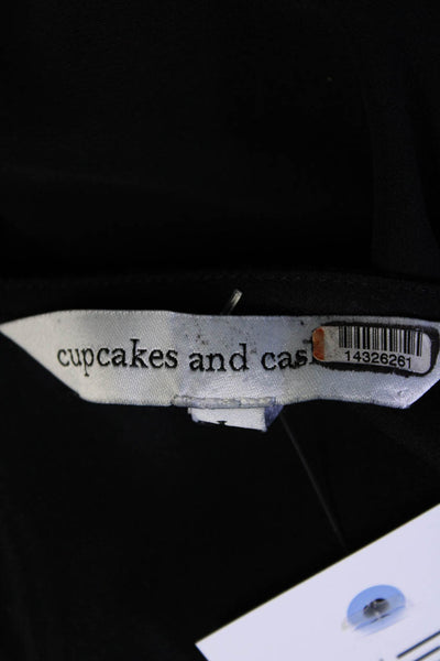cupcakes and cashmere Womens Violette Jumpsuit Black Size 10 14326261