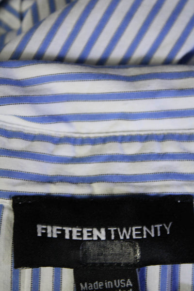 Fifteen Twenty Womens Long Tie Waist Top Blue Size 10 12446608