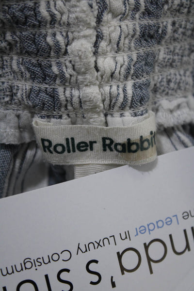 Roller Rabbit Womens Picnic Stripe Emanelle Jumpsuit Blue Size 10 12538521