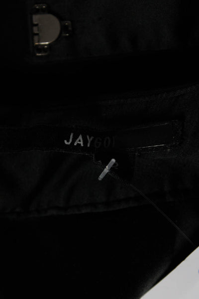 Jay Godfrey Womens Black Retro Ruffle Jumpsuit Black Size 2 11306281