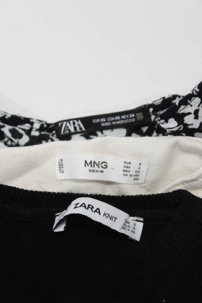 Zara Knit MNG Womens Sweater Dresses Black Size Small 4 Extra Small Lot 3
