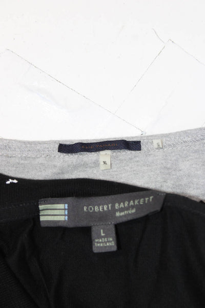 Elie Tahari Robert Barakett Mens T-Shirt Polo Shirt Gray Size XL L Lot 2