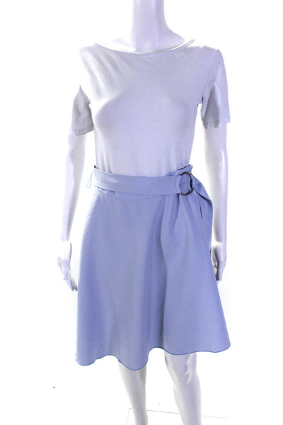 NISSA Womens Light Blue Pleated Skirt Blue Size 12 13240264