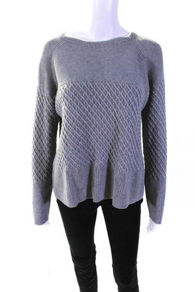 Elk Womens Grey Marle Jaffle Sweater Grey Size 8 11368322