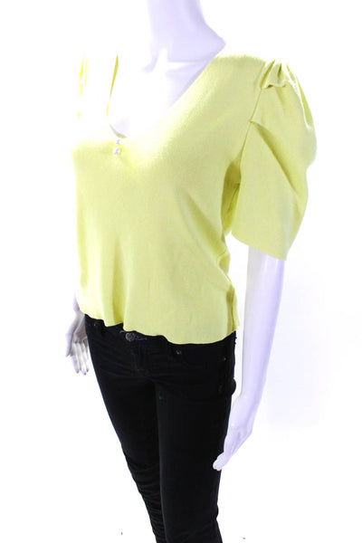 John + Jenn Womens Heath Top Yellow Size 0 13566417