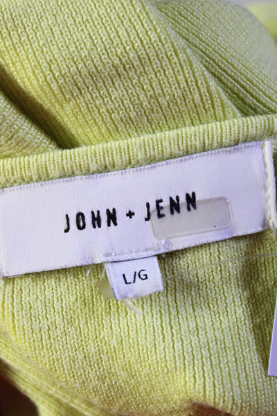 John + Jenn Womens Heath Top Yellow Size 12 13563458