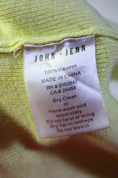 John + Jenn Womens Heath Top Yellow Size 0 13566417