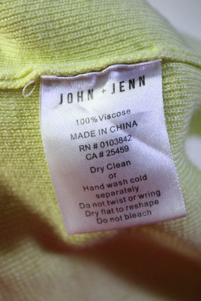 John + Jenn Womens Heath Top Yellow Size 12 13563458