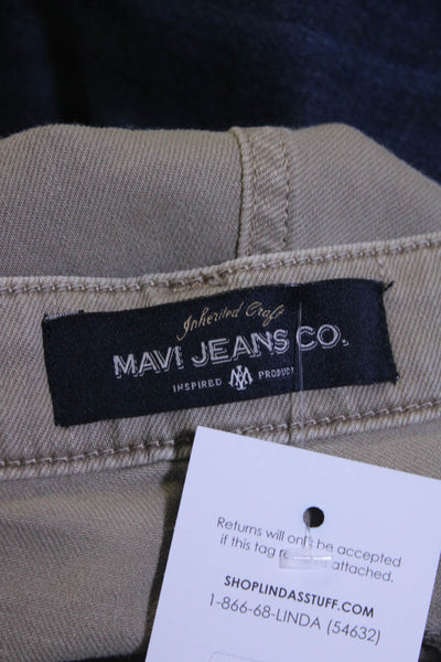 Mavi Jeans Mens Zipper Fly Jake Slim Cut Jeans Brown Cotton Size 32x30