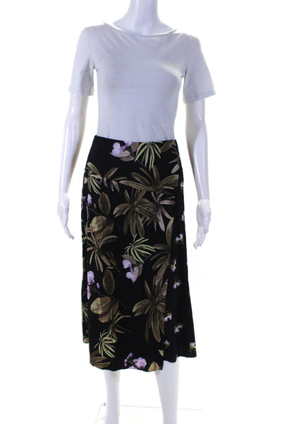VINCE. Womens Mixed Tropical Garden Skirt Blue Size 0 12258954
