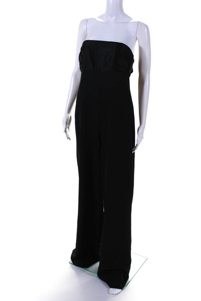 Milly Womens Cady Brooke Jumpsuit Black Size 12 10593421