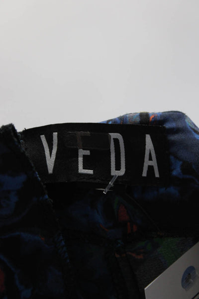 VEDA Womens Plein Jumpsuit Blue Size 10 12718266