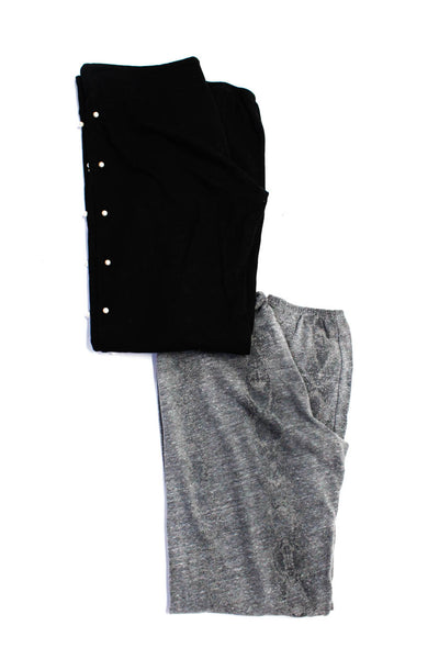 Monrow Women's Pearl Embellished Drawstring Sweatpants Black Size XS, Lot 2
