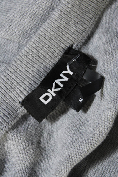 DKNY Women's Crewneck Long Sleeves Pullover Sweater Gray Size M