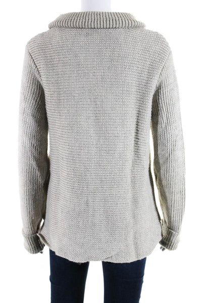 T Alexander Wang Womens Long Sleeve Turtleneck Sweater Gray Wool Size Large