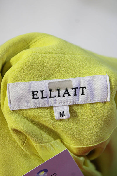 ELLIATT Womens Angelos Blazer Yellow Size 6 13382609