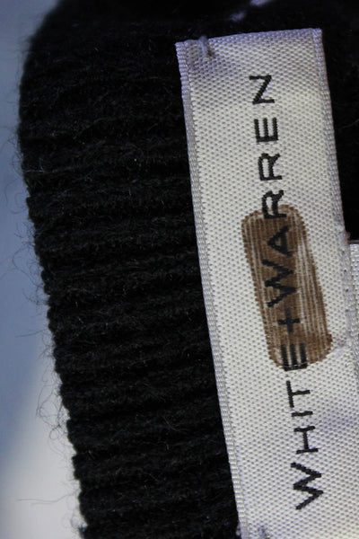 White + Warren Womens Fair Isle Patchwork Pullover Black Size 12 11508928