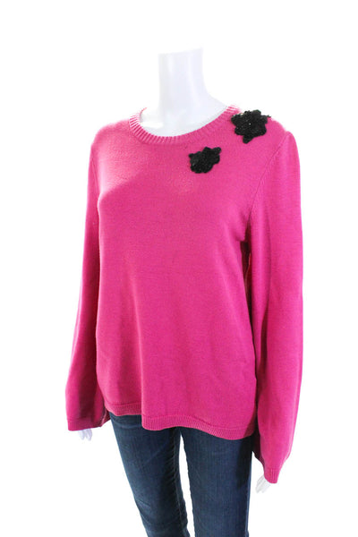 Prabal Gurung Collective Womens Pink Embellished Sweater Pink Size 4 11606072