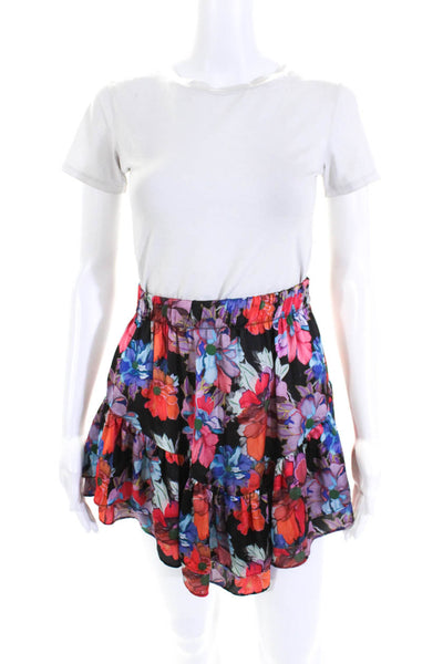 LoboRosa Womens Floral Mini Skirt Multicolored Size 6 14044326