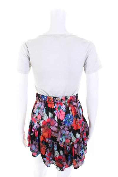 LoboRosa Womens Floral Mini Skirt Multicolored Size 6 14044326