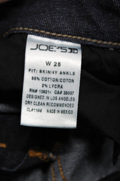 Joie Women's Five Pockets Button Dark Wash Skinny Denim Pant Size 25 Lot 2