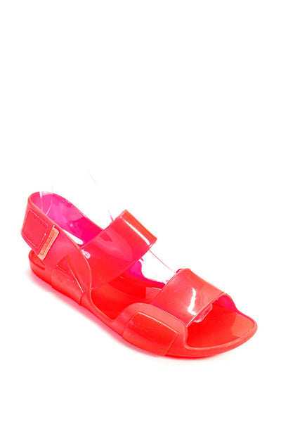 Marni Womens Slingbacks Jelly Sandals Berry Pink Size 38 8