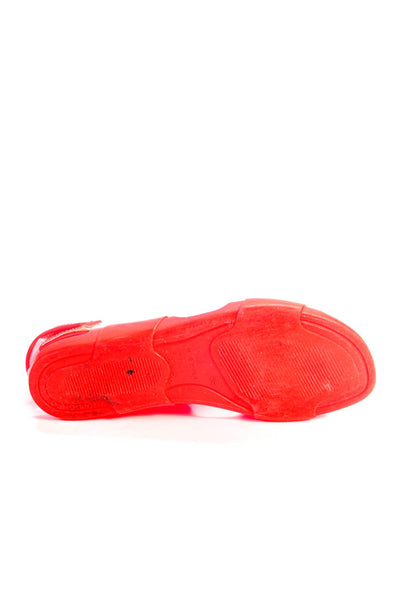 Marni Womens Slingbacks Jelly Sandals Berry Pink Size 38 8