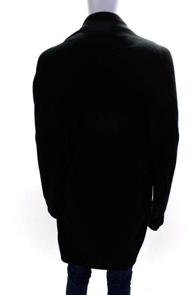 525 America Women's Open Front Long Sleeve Cardigan Sweater Black Size S