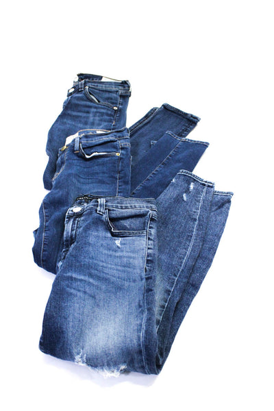 Frame Women's Midrise Five Pockets Medium Wash Skinny Denim Pant Size 26 Lot 3