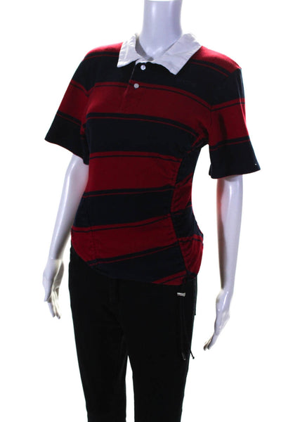 Koché Womens Red Stripe Jersey Shirt Red Size 6 13552148