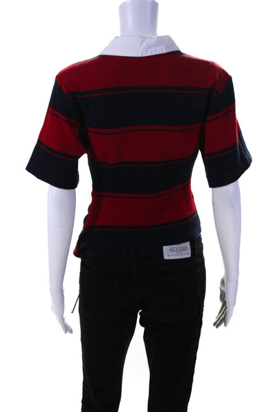 Koché Womens Red Stripe Jersey Shirt Red Size 6 13552148