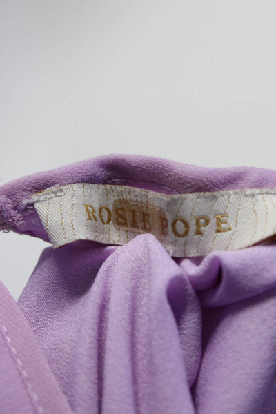 Rosie Pope Womens Margot Maternity Blouse Purple Size 10 11163592