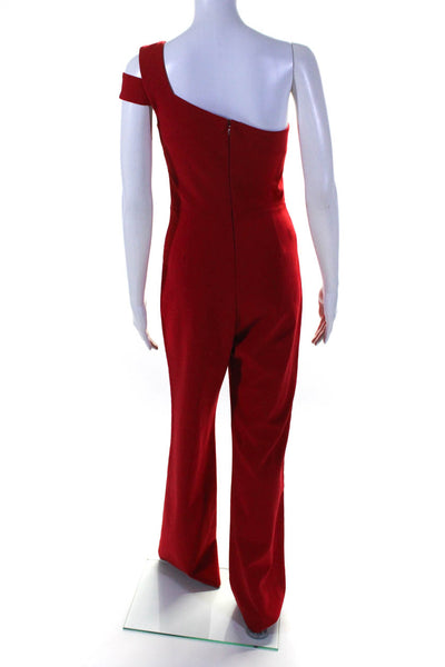 LIKELY Womens Maxson Jumpsuit Red Size 14 10834078