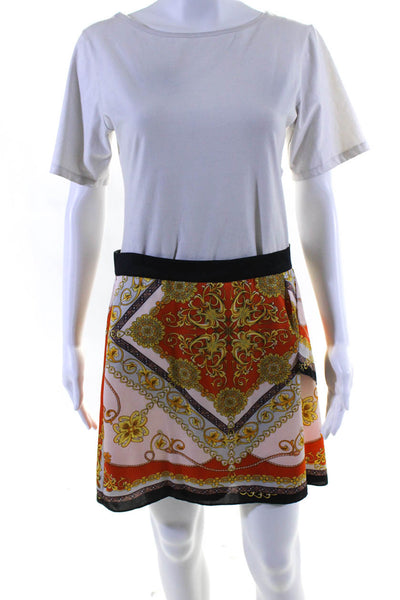 Free People Zara Woman A Line Skirts Skort Brown Orange Pink Size 12 M Lot 2